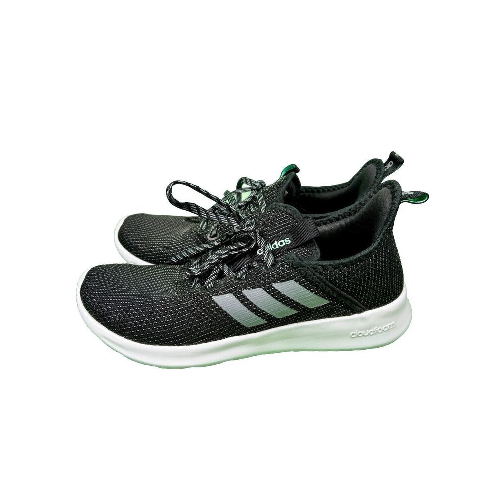 adidas Women's Cloudfoam-Pure Running Shoe Sneakers Size 6.5 Black USED